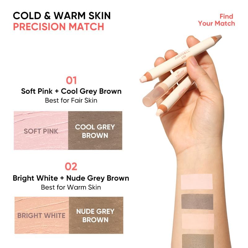 JUDYDOLL duo applied with fingertips for seamless sculpting