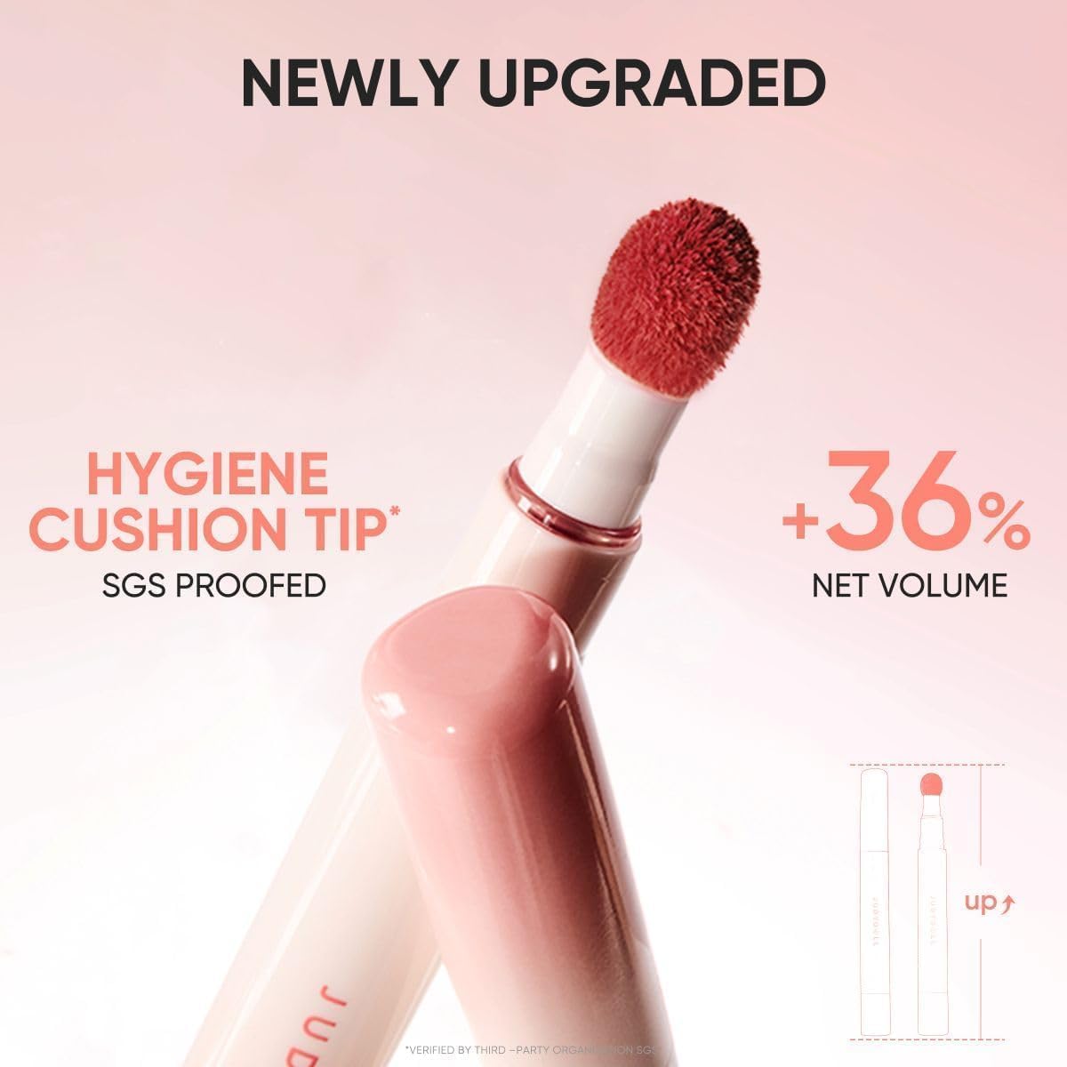 JUDYDOLL smudge-proof design highlights long-wearing confidence all day