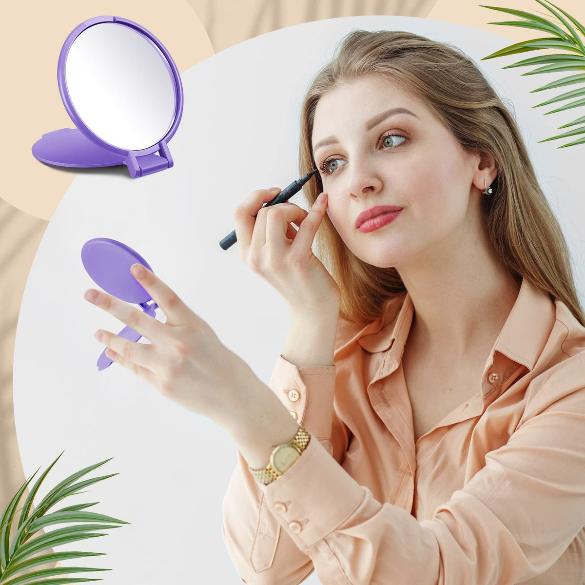 Juexica mirrors in 10 vibrant colors for personalized daily use.