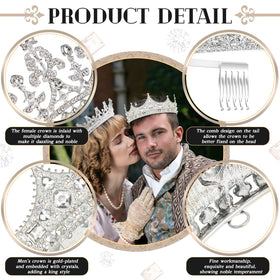Juexica baroque crown detail showcasing retro craftsmanship and color crystals