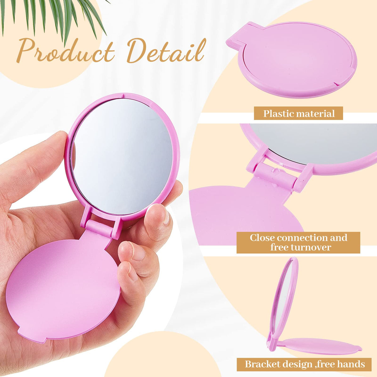 Juexica compact mirror flip stand designed for desktop use and easy viewing.