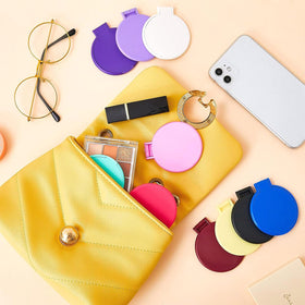 Juexica pocket mirror in a purse-ready size for quick touch-ups.