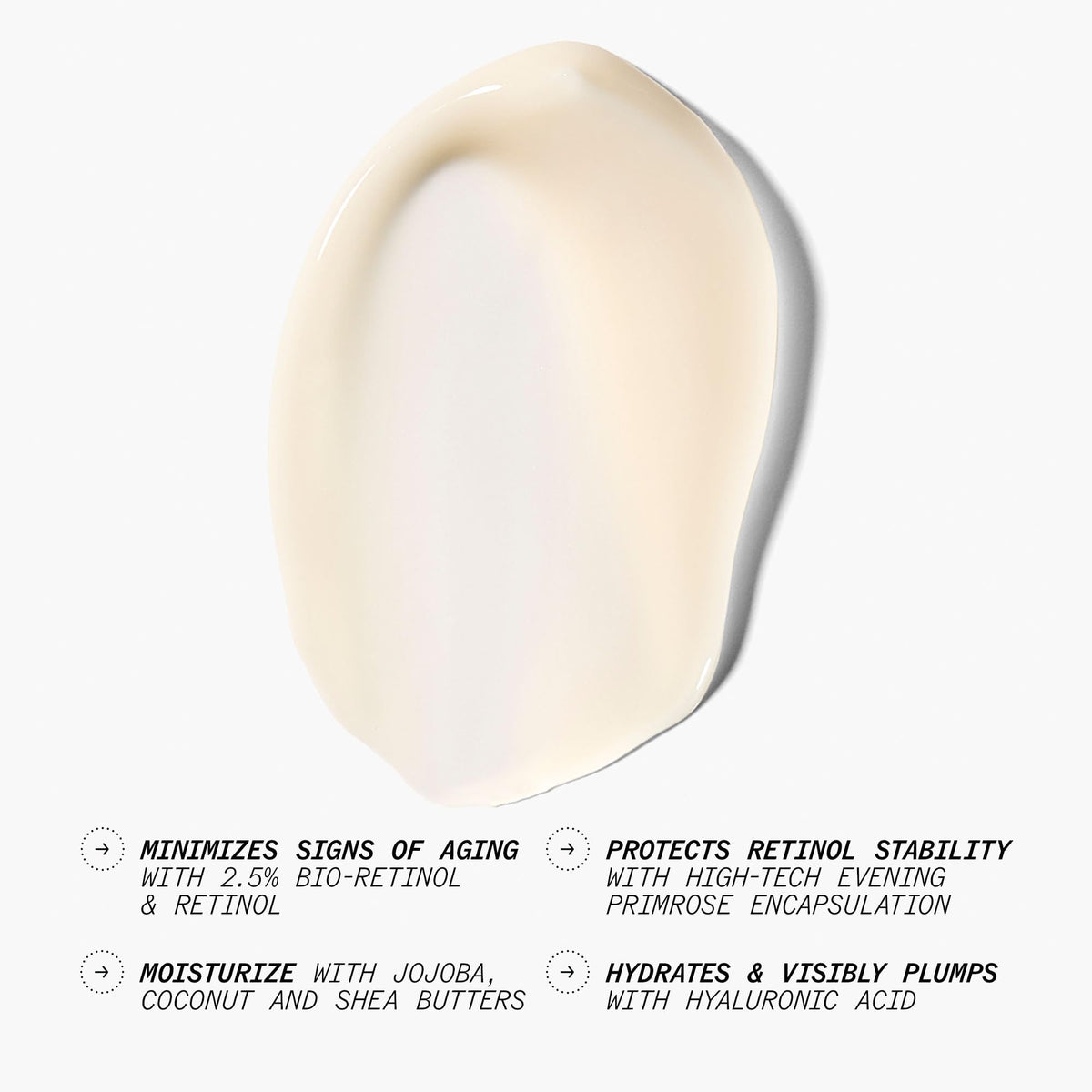 Juice Beauty bio-retinol encapsulated formula highlights gentle nightly renewal.