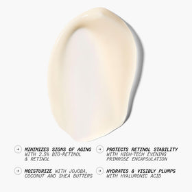 Juice Beauty bio-retinol encapsulated formula highlights gentle nightly renewal.