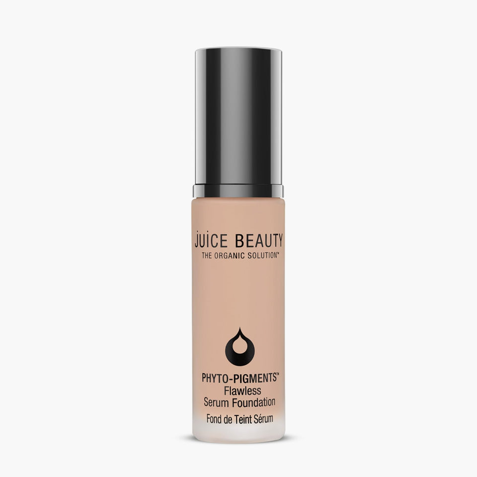 Juice Beauty Phyto-Pigments Flawless Serum Foundation bottle shows buildable coverage