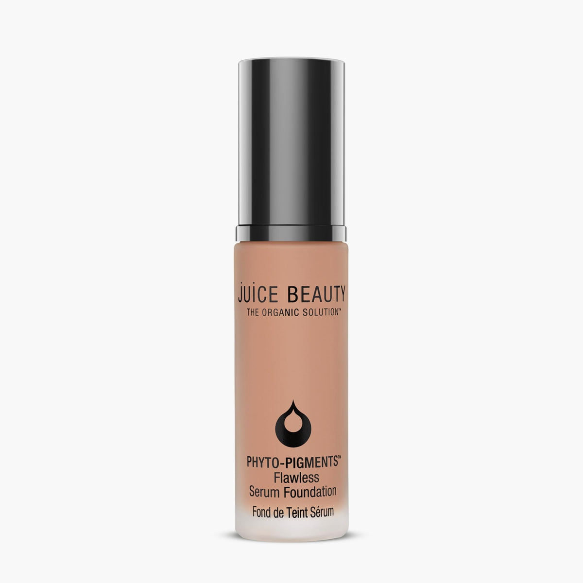 Juice Beauty Phyto-Pigments Flawless Serum Foundation bottle shows buildable coverage