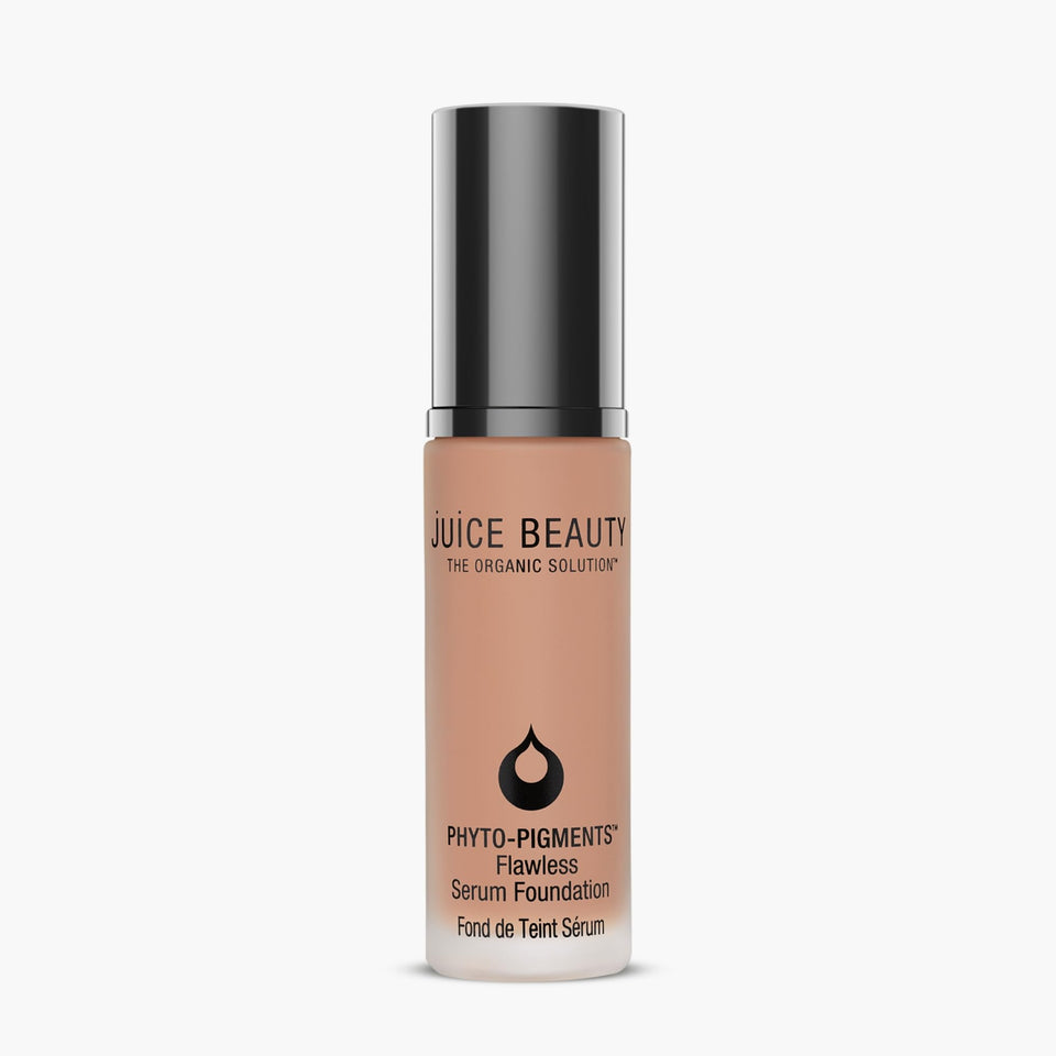 Juice Beauty Phyto-Pigments Flawless Serum Foundation bottle shows buildable coverage