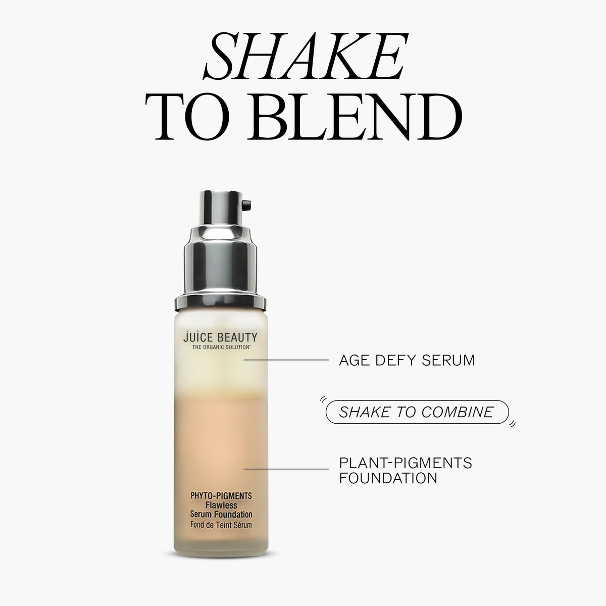 Juice Beauty Phyto-Pigments Flawless Serum Foundation spread gives radiant finish