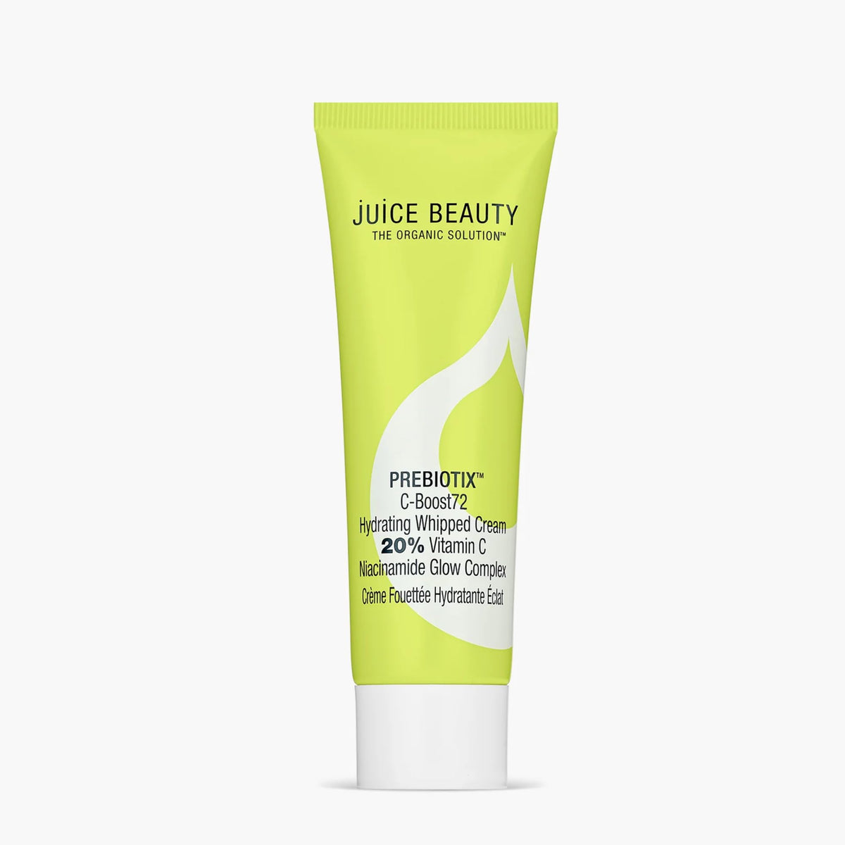 Juice Beauty PREBIOTIX C-Boost72 cream jar front highlights hydration and glow.