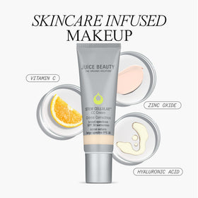 Close-up application of Juice Beauty CC Cream for dewy finish