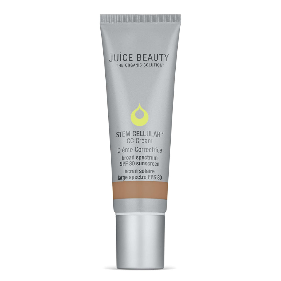 Juice Beauty Stem Cellular CC Cream bottle in Warm Glow showing tinted hydration