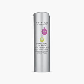 Juice Beauty Stem Cellular Overnight Serum bottle promotes smoother skin by morning.