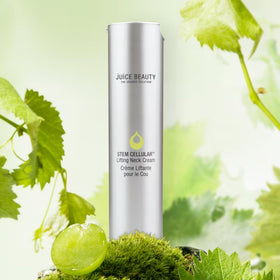 Juice Beauty ingredients: stem cells and algae support neck skin.
