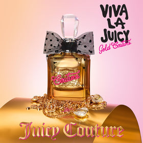 Juicy Couture box and minis arrangement for portable fragrance.