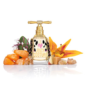 Juicy Couture I Love Juicy bottle cap, chic for evening looks.