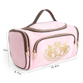 Juicy Couture gold terrier embroidery motif provides signature charm.
