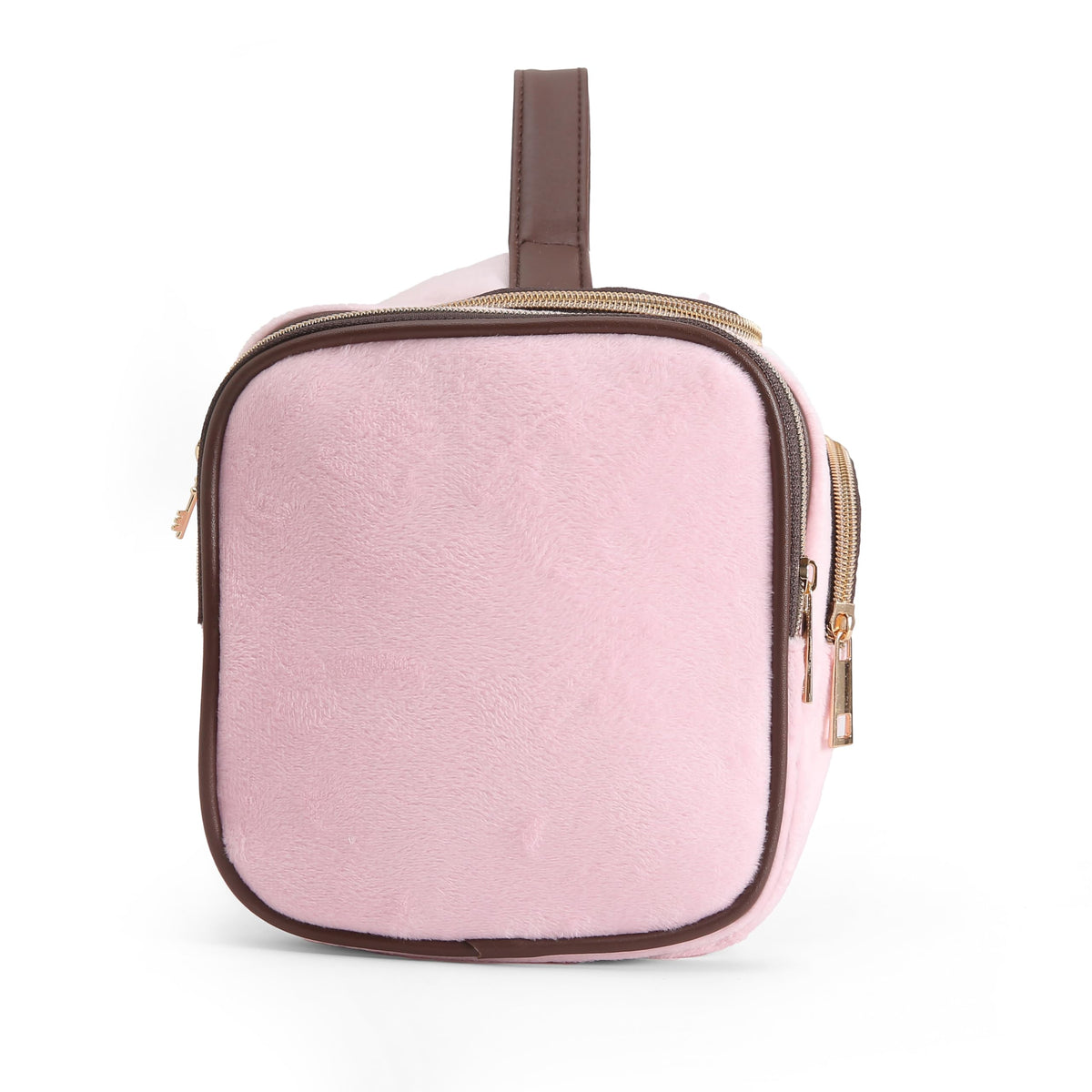 Juicy Couture velour finish detail enhances luxury on the go.