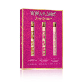 Juicy Couture Viva La Juicy bottle closeup highlights floral sweetness.
