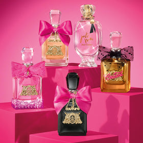Juicy Couture Viva La Juicy Elixir gift-ready packaging cue for celebrations.