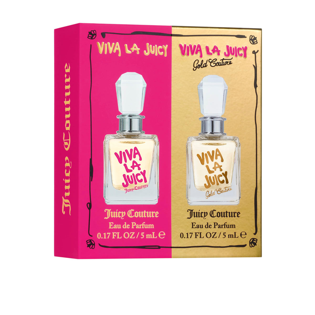 Juicy Couture Viva La Juicy Gold Couture mini bottle for on-the-go glamour.