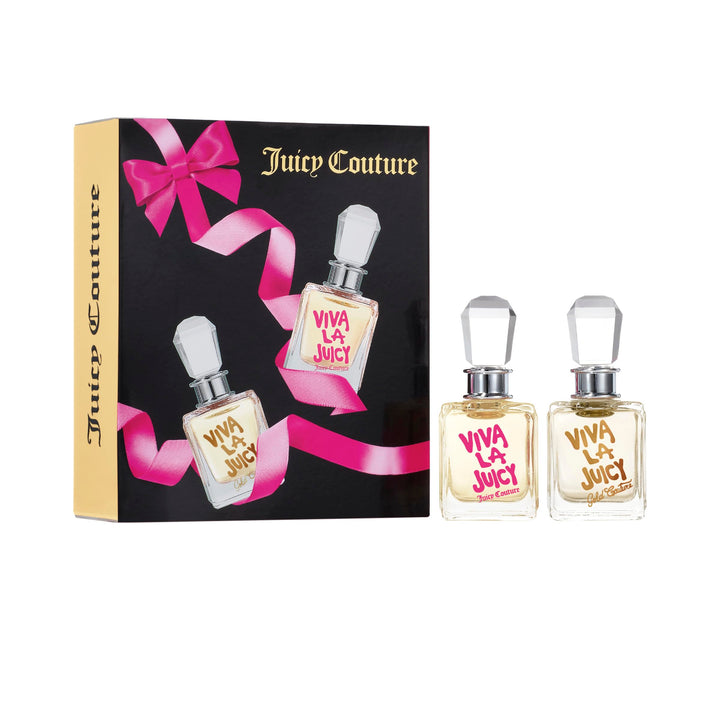 Juicy Couture Viva La Juicy mini bottle for travel touch-ups.