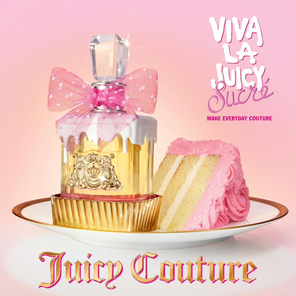 Amber fruity gourmand notes visual in the Viva La Juicy Sucre design