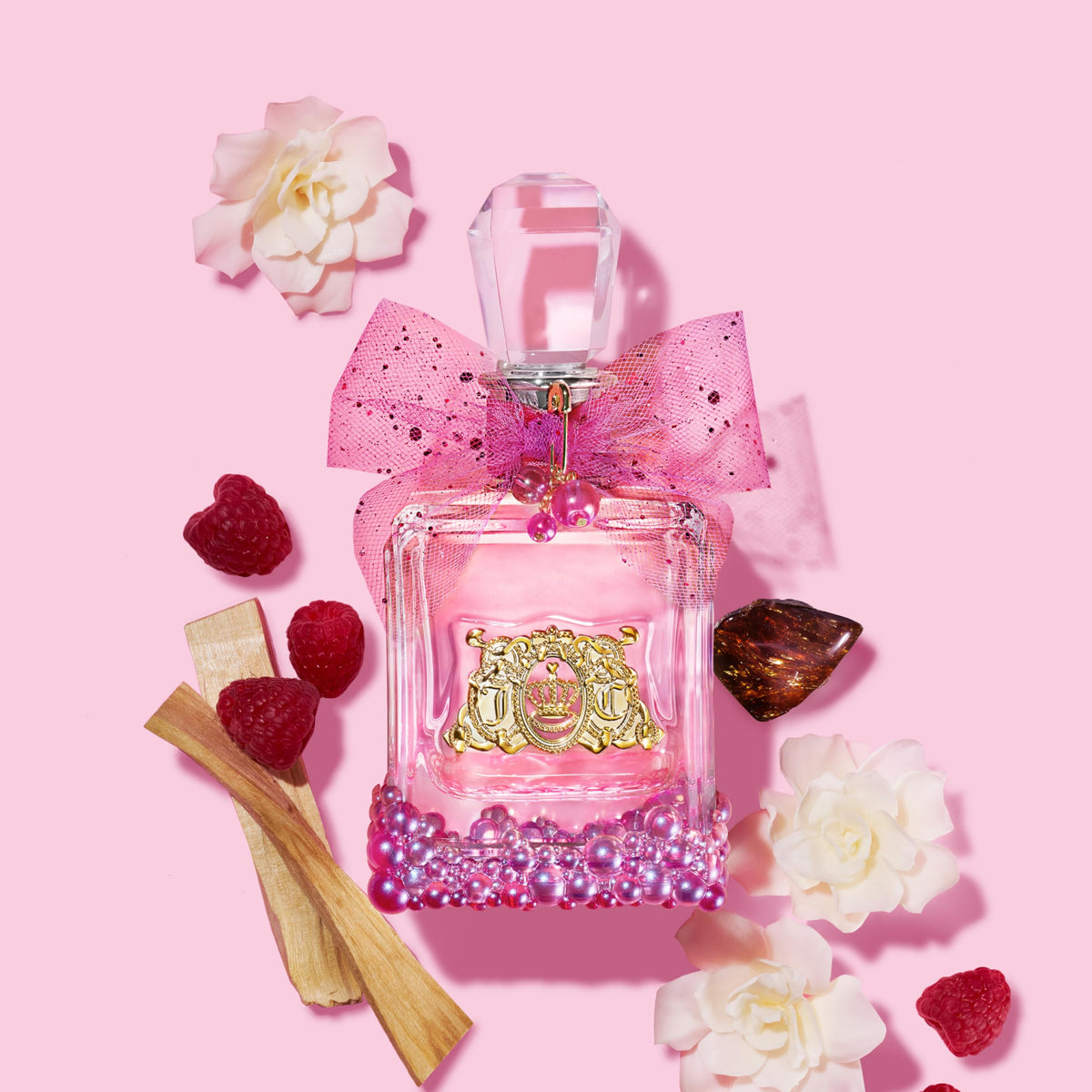 Juicy Couture Viva La Juicy Le Bubbly bottle closeup showing color and texture
