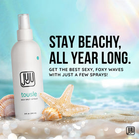 JUJU CHAN California-made sea salt spray for natural waves.