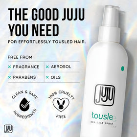 JUJU CHAN Tousle Sea Salt Spray texture demonstration for natural waves.