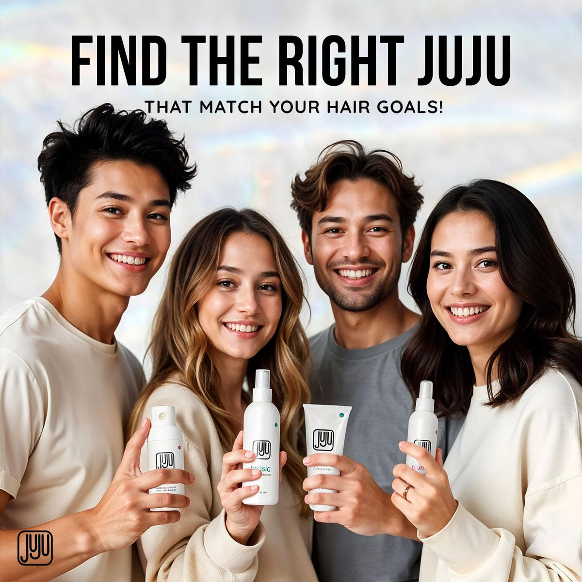 JUJU CHAN Tousle Sea Salt Spray travel-size bottle in gym bag.