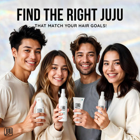 JUJU CHAN Tousle Sea Salt Spray travel-size bottle in gym bag.