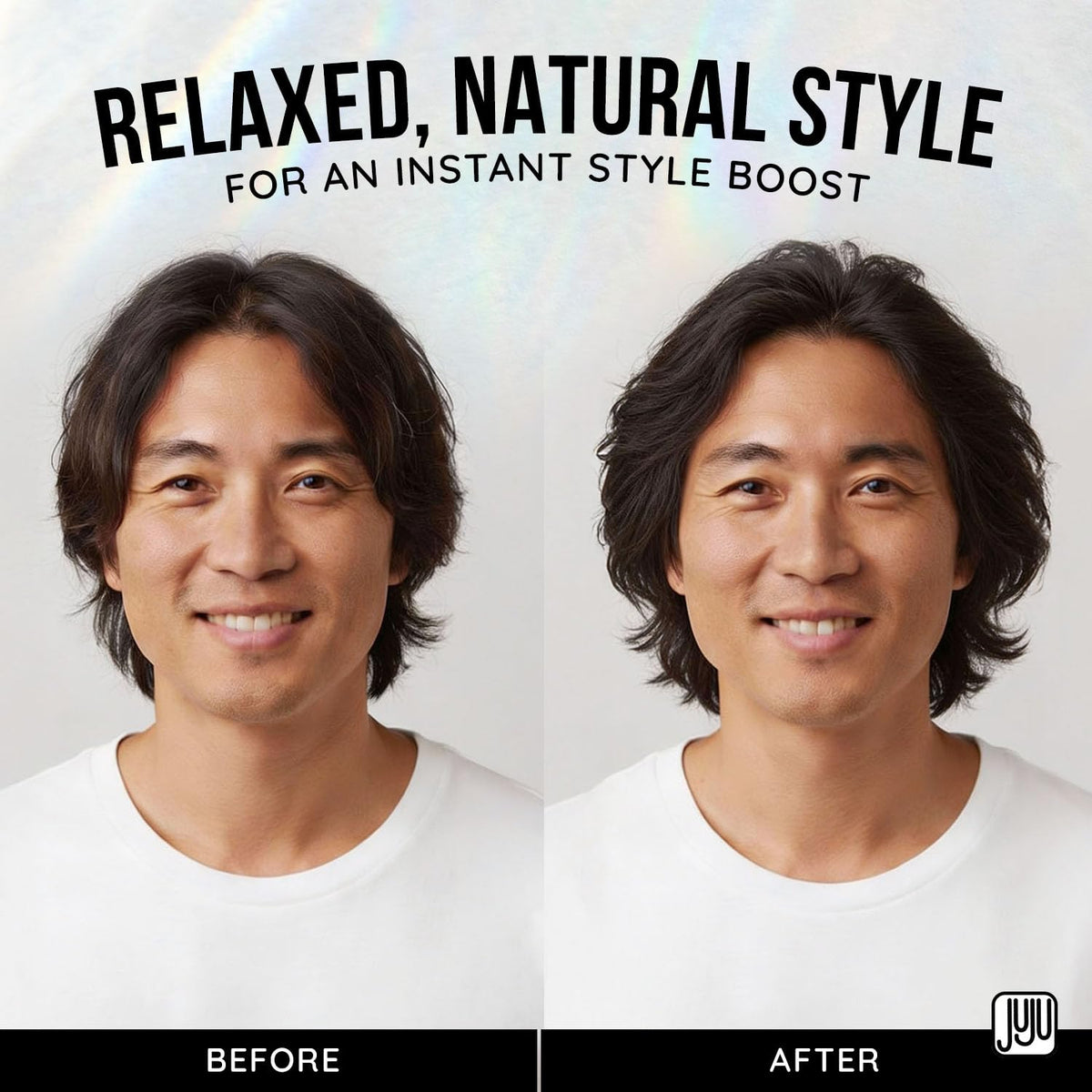 JUJU CHAN Tousle Sea Salt Spray woman hair texture and volume look.