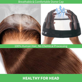Jukabe HD lace front with bleached knots for natural parting