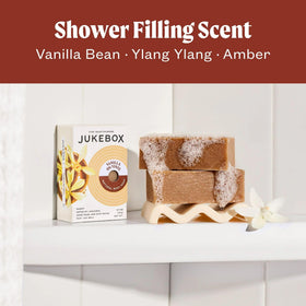 JUKEBOX Vanilla on Vinyl bar soap pack three items for sharing or travel use