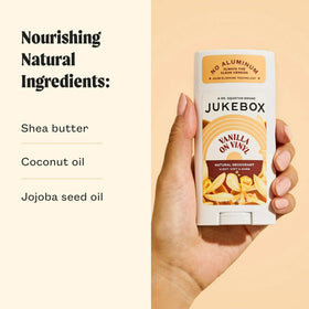 JUKEBOX Vanilla on Vinyl application gesture showing easy daily use