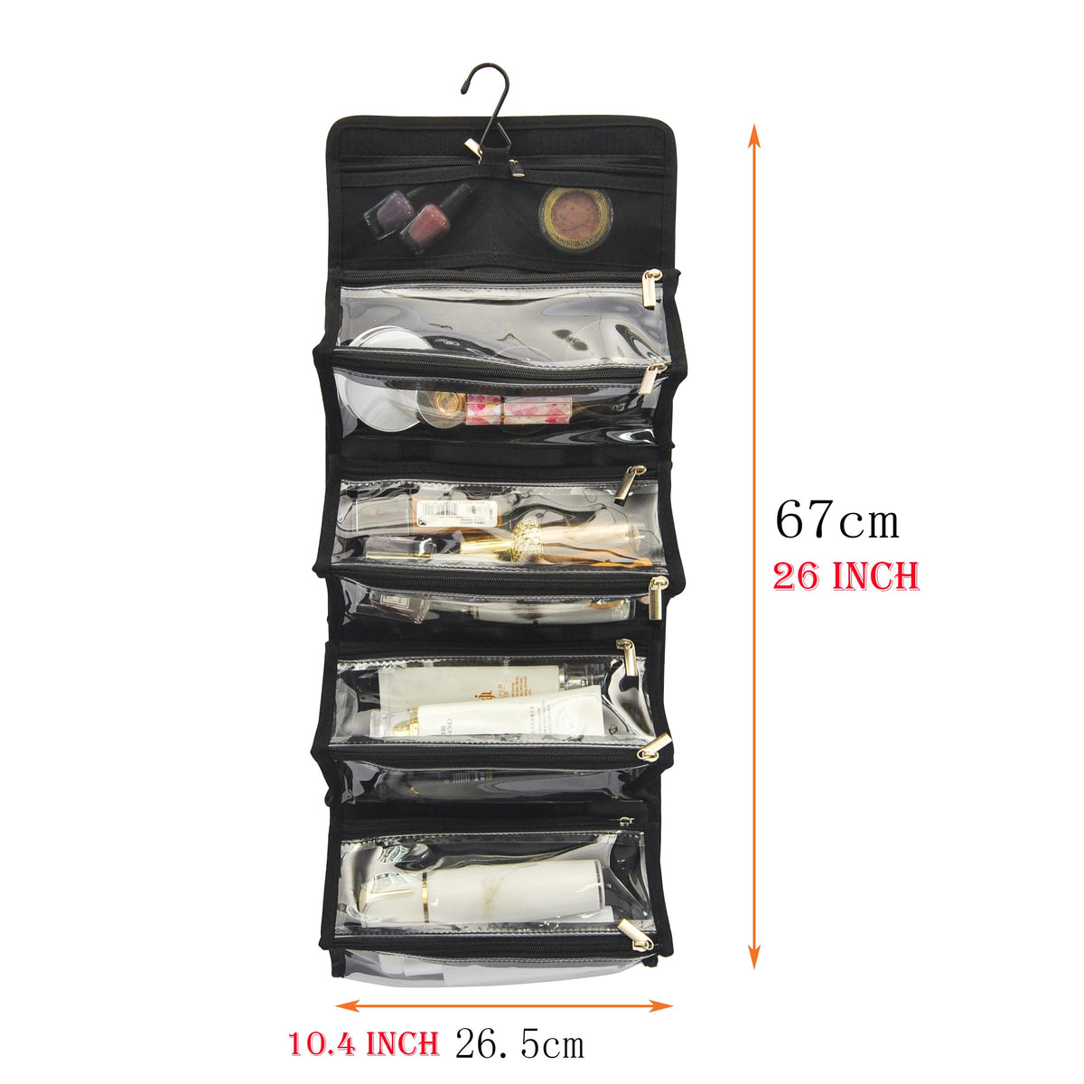Jula Vance clear TPU pouches let you see contents at a glance on the go