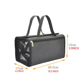 Jula Vance four-in-one roll-up pouch system offers clear, waterproof storage for easy access