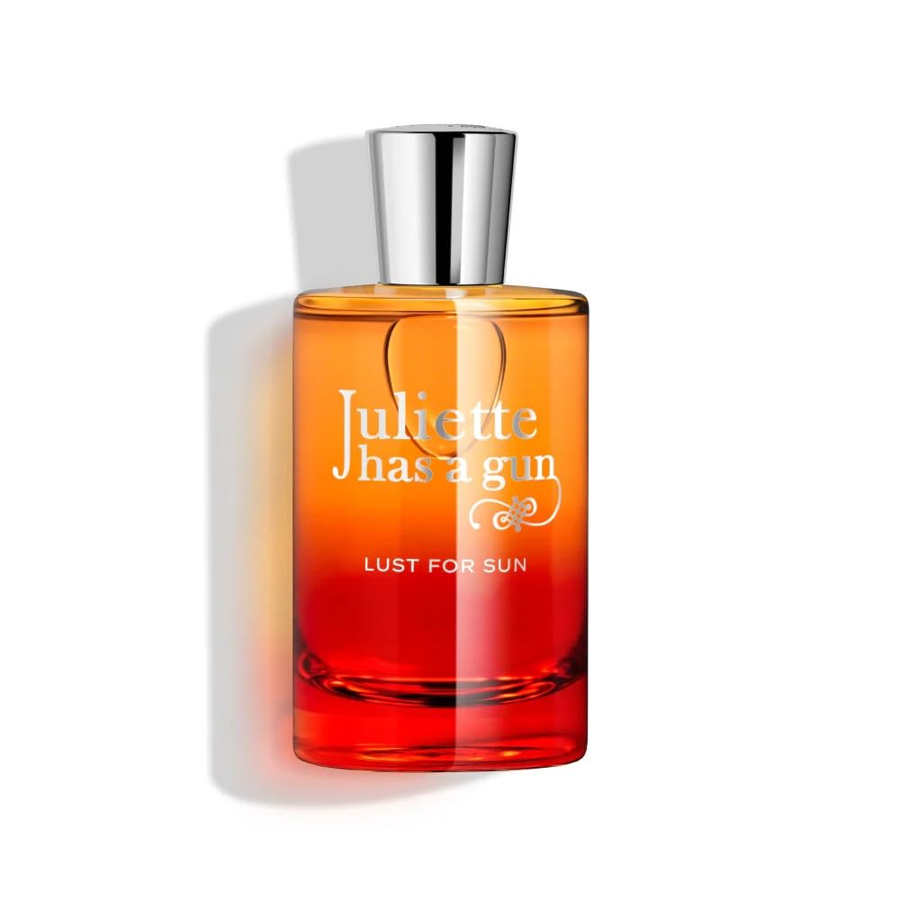 Juliette Has A Gun Lust for Sun bottle-front view highlights a radiant daytime fragrance.