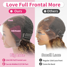 Jumida 13x6 HD Swiss lace offers seamless parting and invisible hairline.