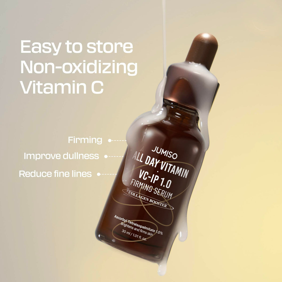 JUMISO All Day VC-IP 1.0 Panthenol label showing moisturizing properties.