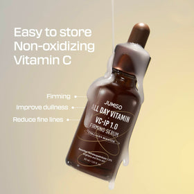 JUMISO All Day VC-IP 1.0 Panthenol label showing moisturizing properties.