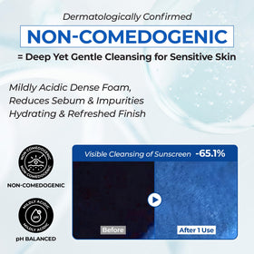 Fragrance-free label on JUMISO cleanser suitable for sensitive skin.