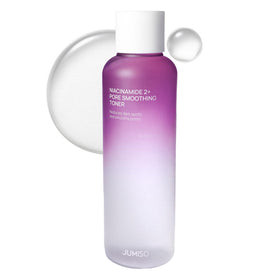 JUMISO Niacinamide toner bottle front promoting pore smoothing and even tone
