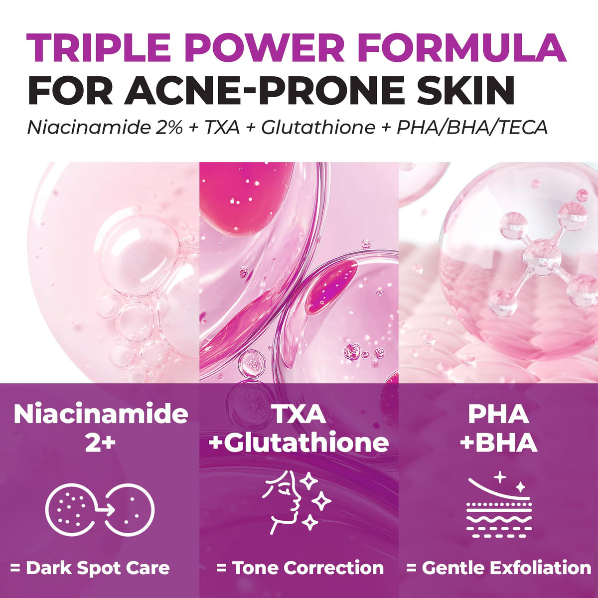 JUMISO Niacinamide toner ingredients label features TXA, Glutathione and HA