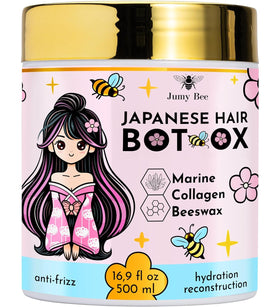 Jumybee BTX Hair Mask bottle front showing nourishment and shine