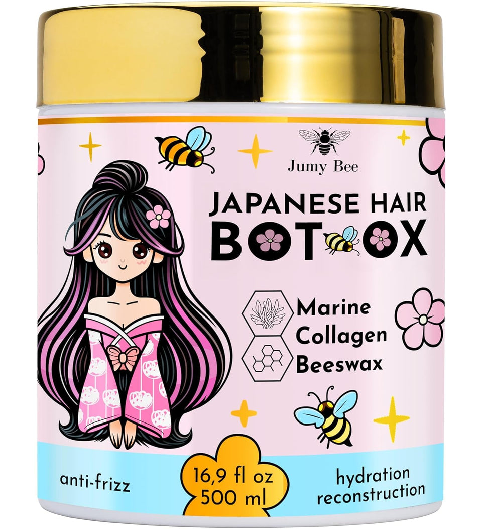 Jumybee BTX Hair Mask bottle front showing nourishment and shine