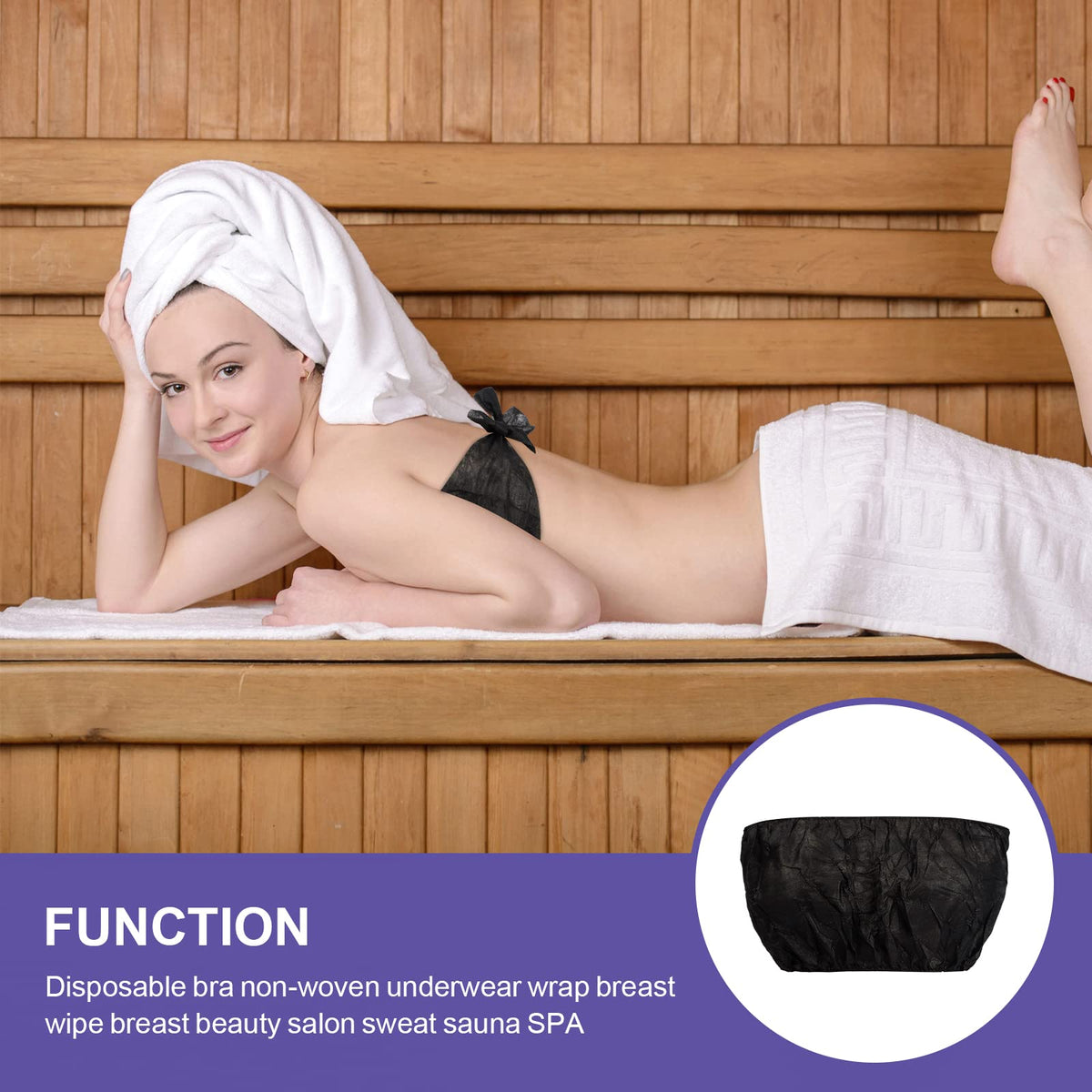 JUNFAN breathable anti-tear fabric bra delivers comfortable wear in salons.
