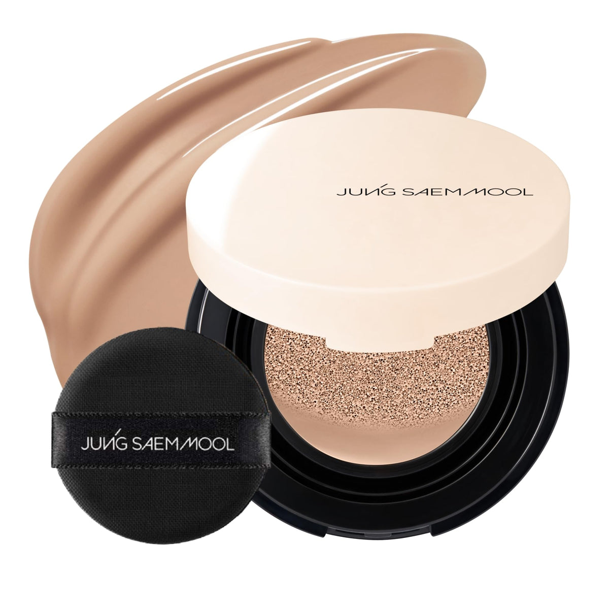 Jung Saem Mool Essential Skin Nuder Cushion compact close-up for natural glow