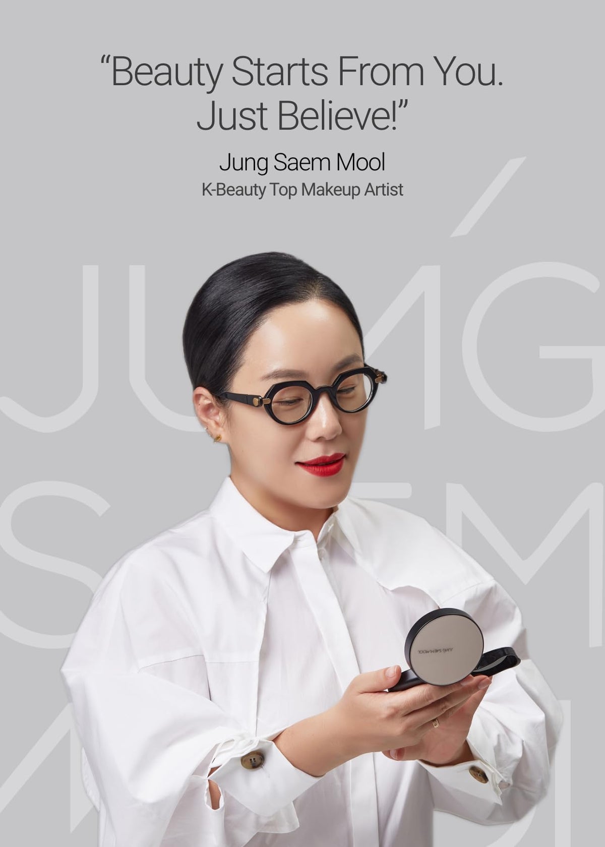 JUNG SAEM MOOL Artist Cushion Blush on-the-go touch-up without brushes.