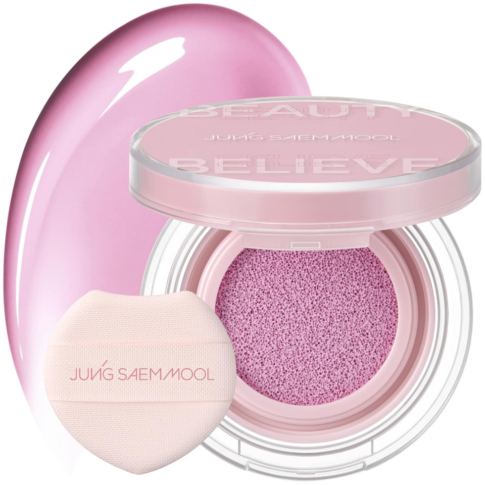Jung Saem Mool Artist Cushion Blush puff application for precise, mess-free touch-ups.